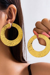 Large Open Circle Hoops