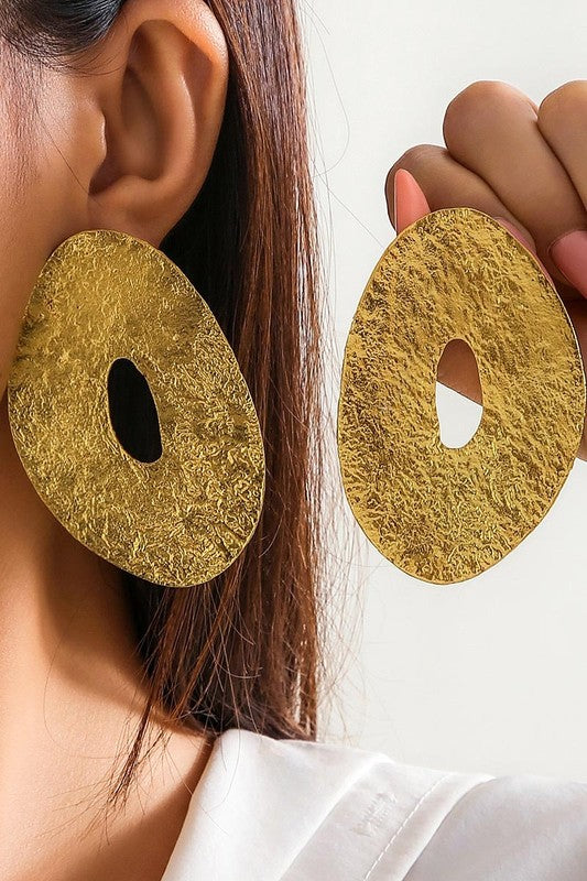 Statement Oval Earrings