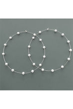 Load image into Gallery viewer, Large Pearl Hoops