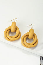 Load image into Gallery viewer, Intertwine Wooden Hoop Earrings
