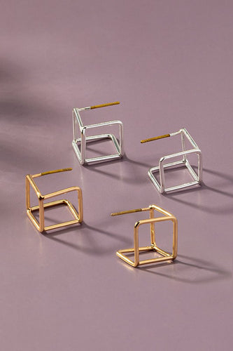 Cube Stud Earrings