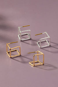 Cube Stud Earrings