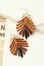Load image into Gallery viewer, Wood Feather Earrings