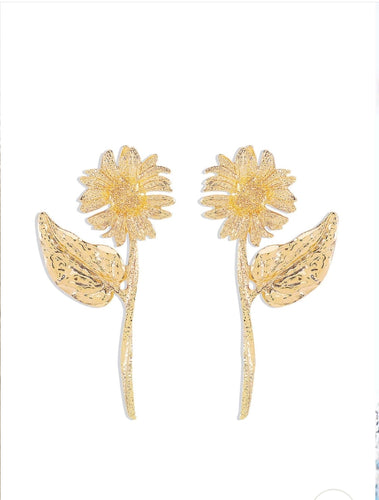 Statement Sunflower Earrings