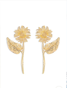 Statement Sunflower Earrings