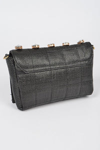 She's Bad Linen Crossbody