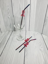 Load image into Gallery viewer, Breast Cancer Awareness- Straw Toppers