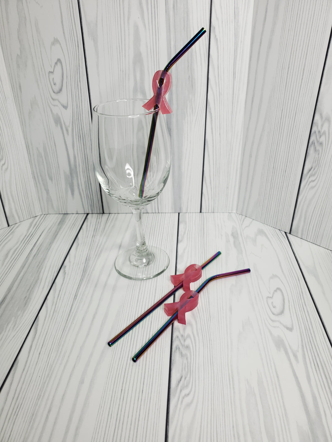 Breast Cancer Awareness- Straw Toppers