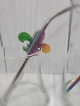 Load image into Gallery viewer, Flur de lis (Mardi Gras) Straw Toppers