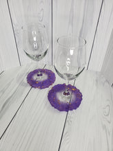 Load image into Gallery viewer, Drinking Glasses Coaster Combo- Purple
