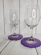Load image into Gallery viewer, Drinking Glasses Coaster Combo- Purple