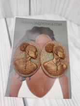 Load image into Gallery viewer, Afro Puff Cameo Studs