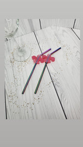 Flur de lis- Straw Toppers