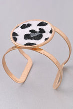 Load image into Gallery viewer, Cheetah Print Cuff Bracelet