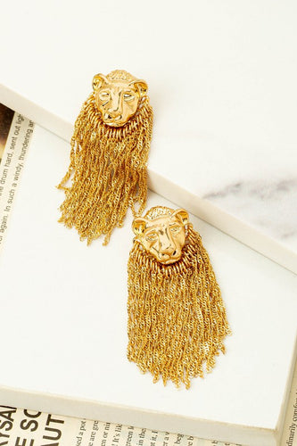 Lion Head Fringe Studs