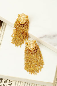 Lion Head Fringe Studs