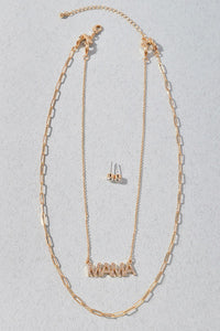 MAMA Layered Necklace Set