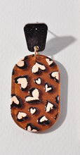 Load image into Gallery viewer, Leopard Heart Earrings