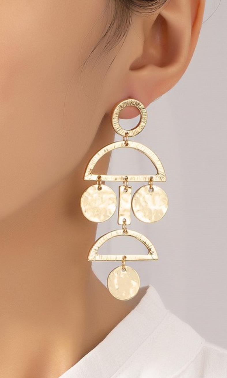 Geo Chandelier Earrings